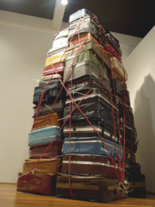 The Tower. 2010. Intallation, rope and suitcases. Variable dimentions. Art Space Virginia Miller Galleries.