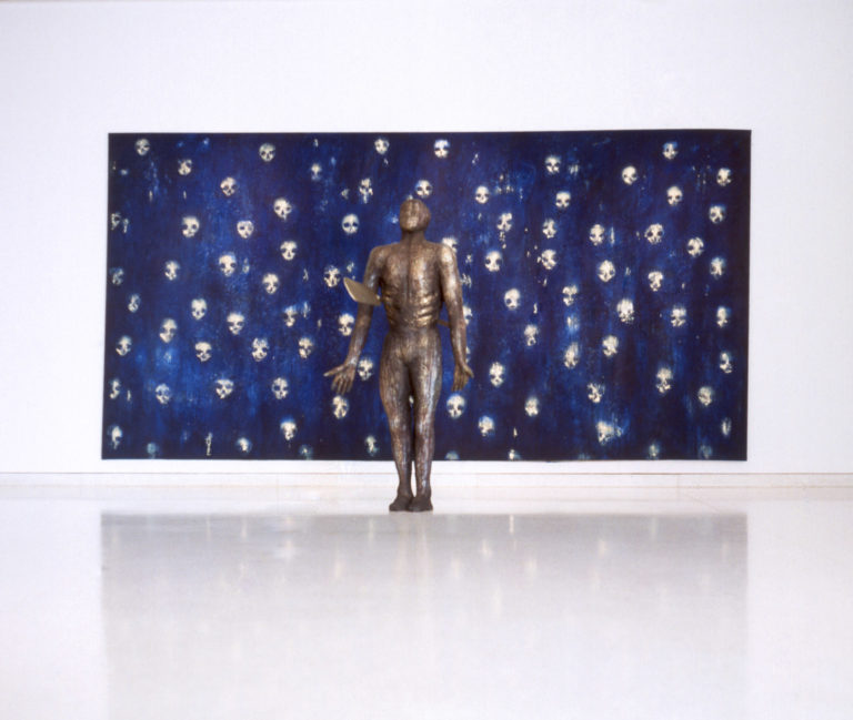 The Wailing Wall Installation. 2001, oil on canvas, polychromed plaster and wood, 37 x 72 x 76 and 100 x 162 inches. Museum of Art Fort Lauderdale.