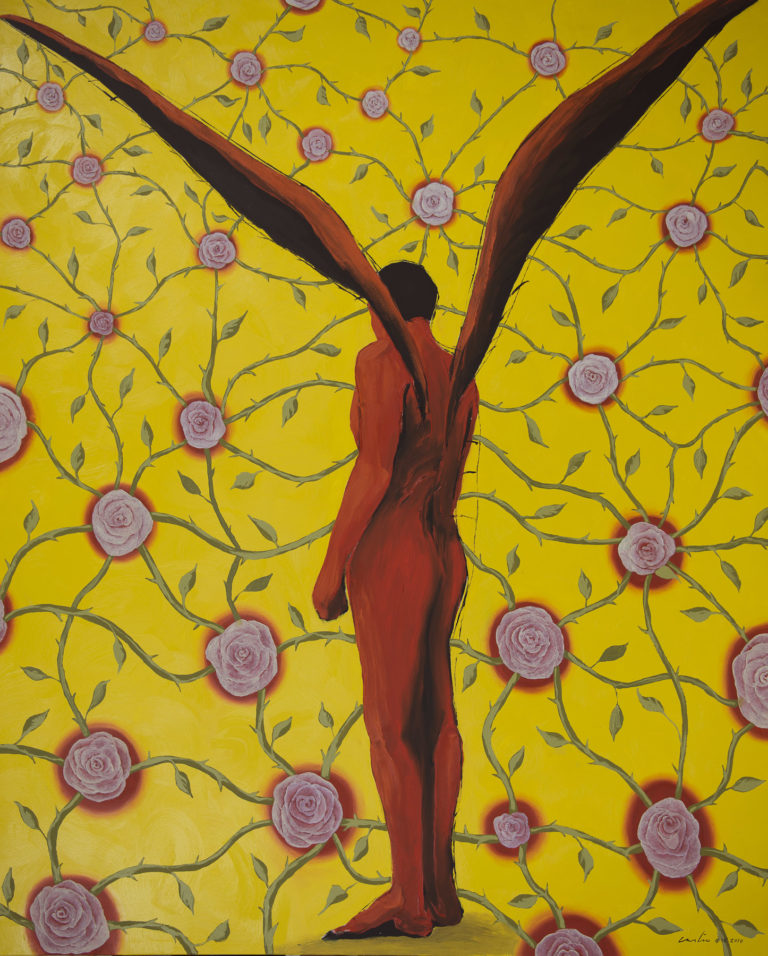 The Yellow Garden # II. 2019, oil on canvas, 54 x 68 in. Humberto Castro