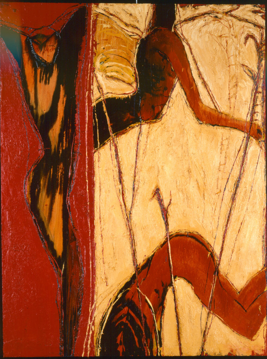 The third angel. 1992, oil on canvas, 78 x 59 in