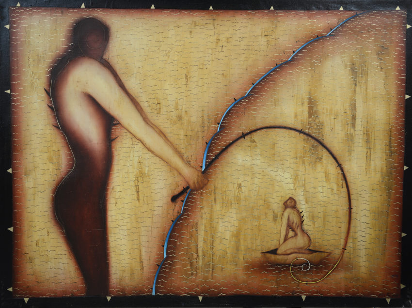 Pescador de Almas. 1995, oil on canvas, 59 x 79 in
